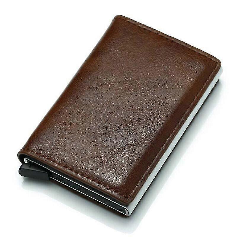 holders leather rfid blocking folding small wallets card money