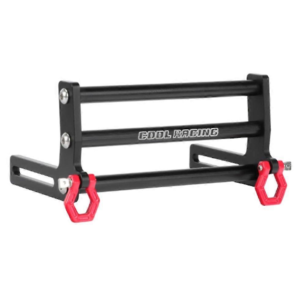 Lcg Metal Front Bumper With Tow Hook For Axial Scx10 Trx4 1/10 Rc Crawler Car Upgrades Parts Access
