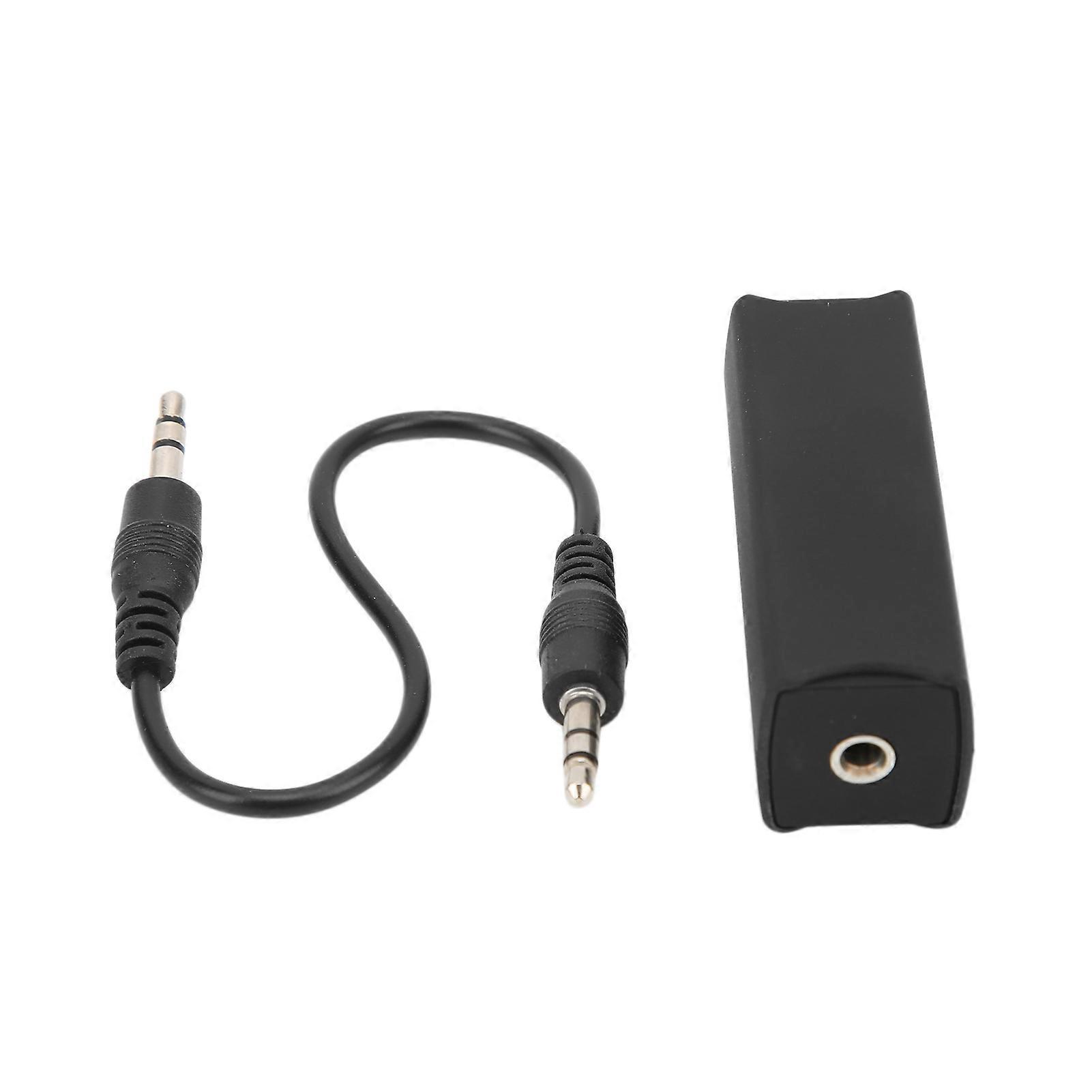 3.5mm / 0.14in Ground Loop Noise Filter Izolare Negru 20HZ?20KHZ pentru sistemul stereo de acasă al mașinii YEMAA