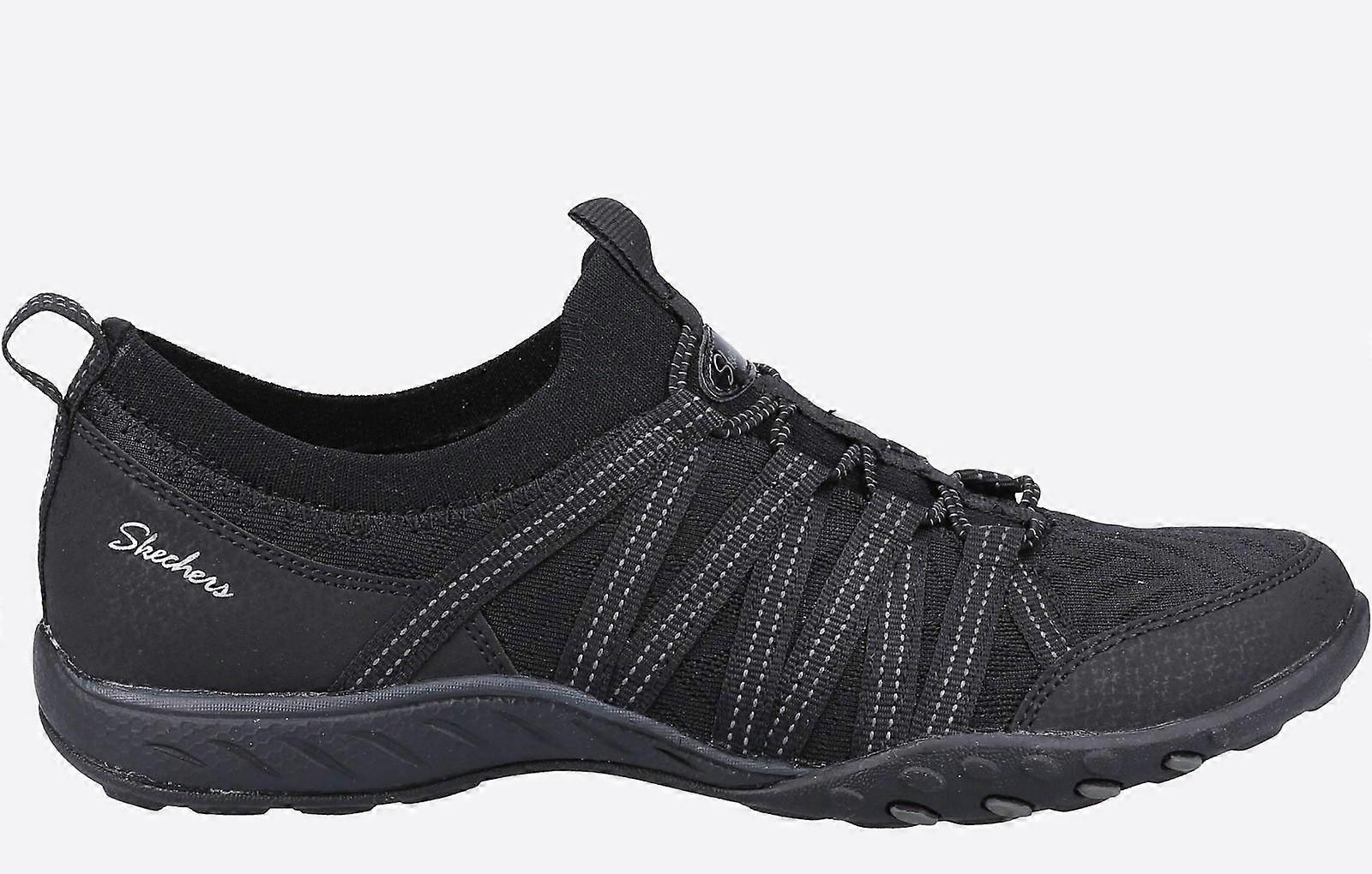 Skechers Breathe-Easy Memory Foam Trainers Black