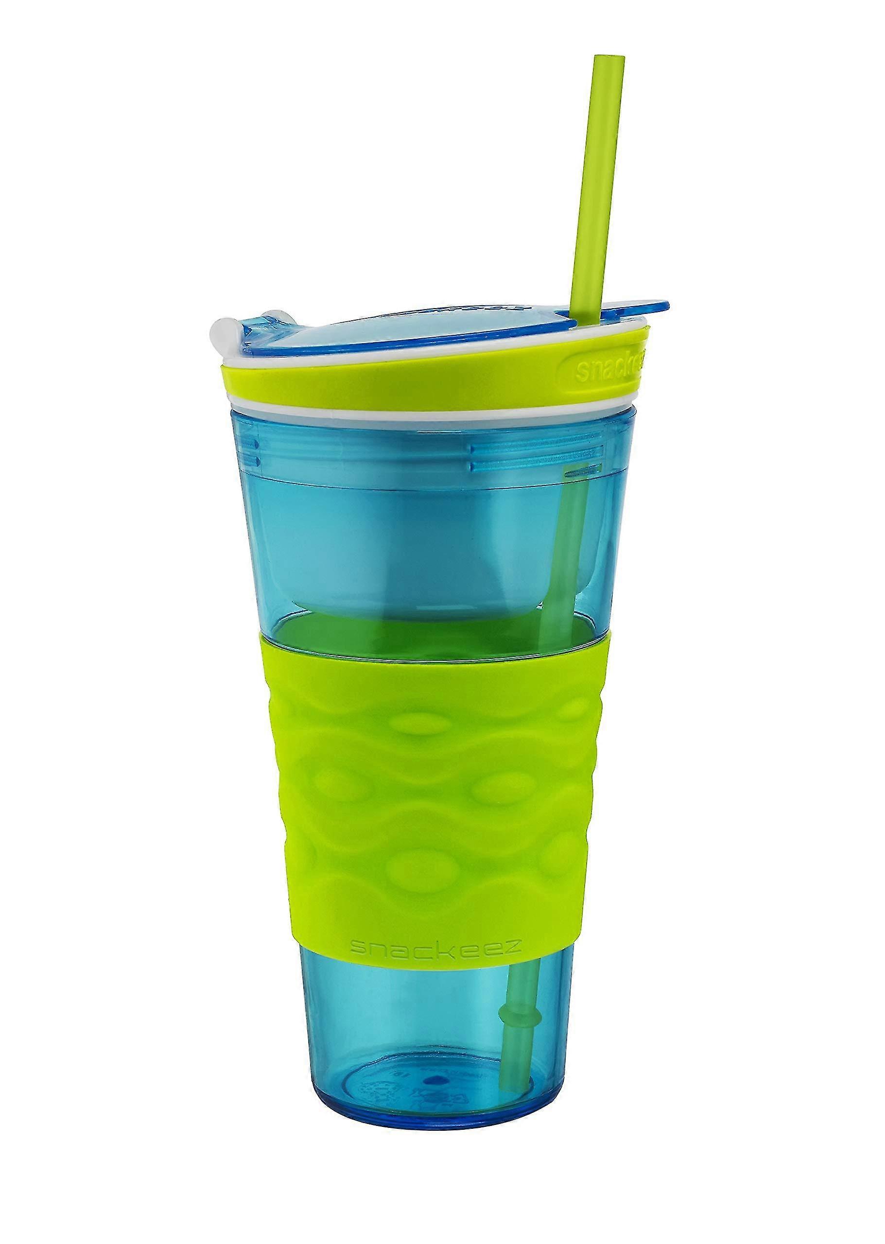 Travel Snack  Drink Cup With Straw