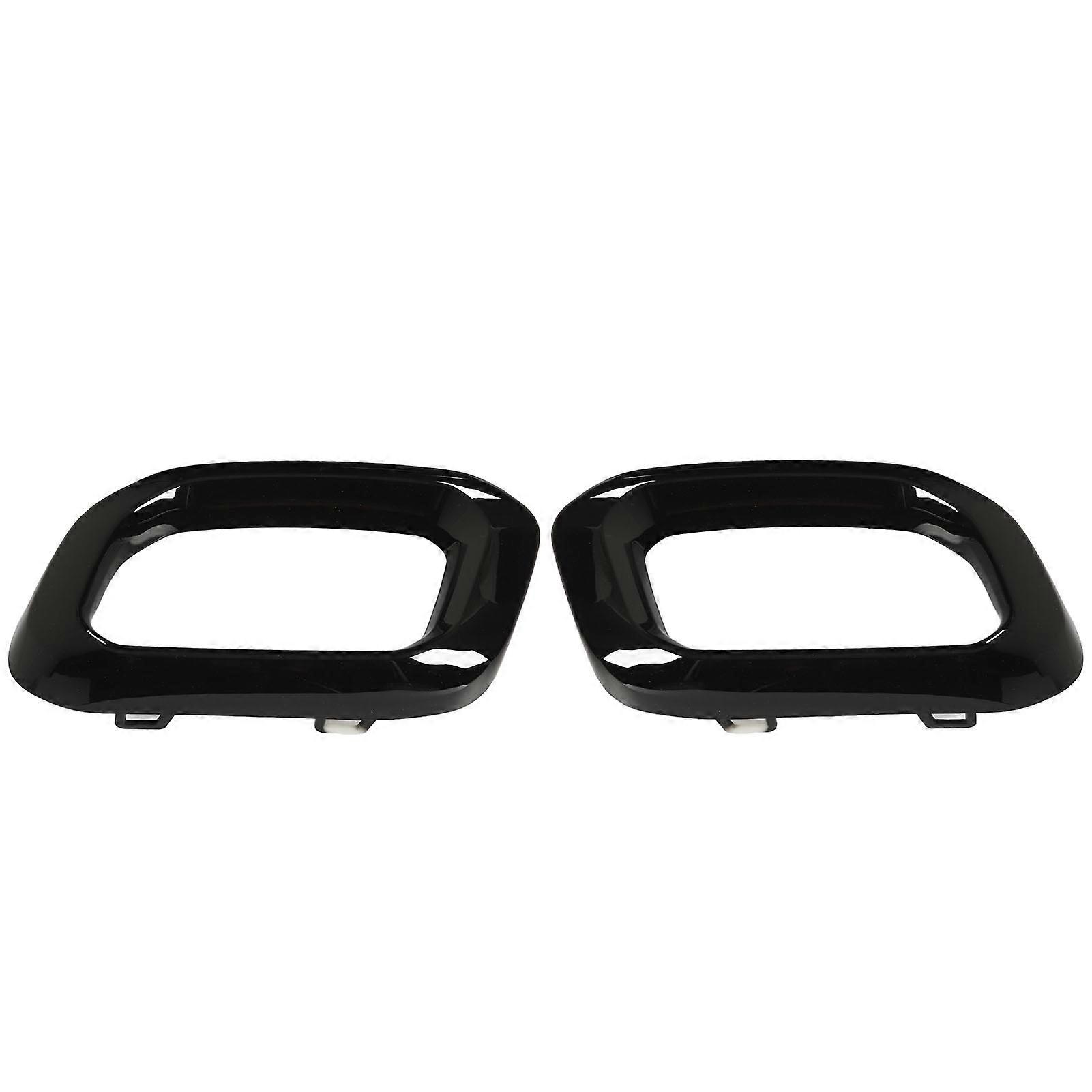 Black Exhaust Tip Cover Trims Bezel Fit For Benz Glc Gle Gls?Class X253 C253 W167 V167 C167 X167 Amg Line 2020?2023 Glossy Size 1
