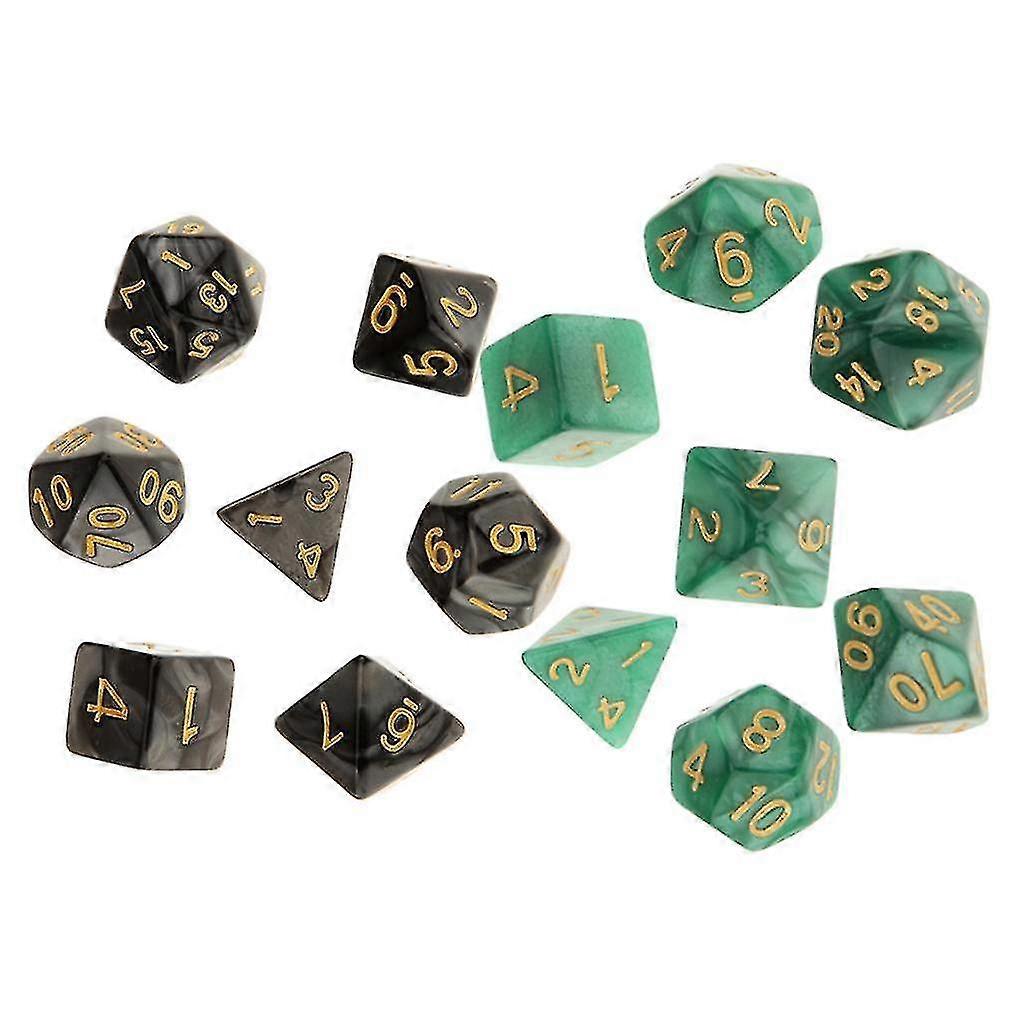 14pcs Polyhedral Dice 16mm For Dungeons And Dragons Dnd Mtg Game Accessory