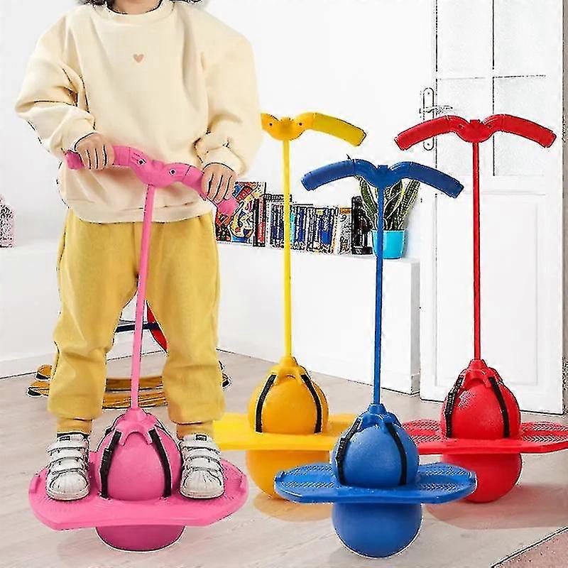 Bouncing Ball With Handle And Pump Kids Bouncy Jumping Ball Toy Stretched Or Disassembled Balancing Toy For Adults And Children