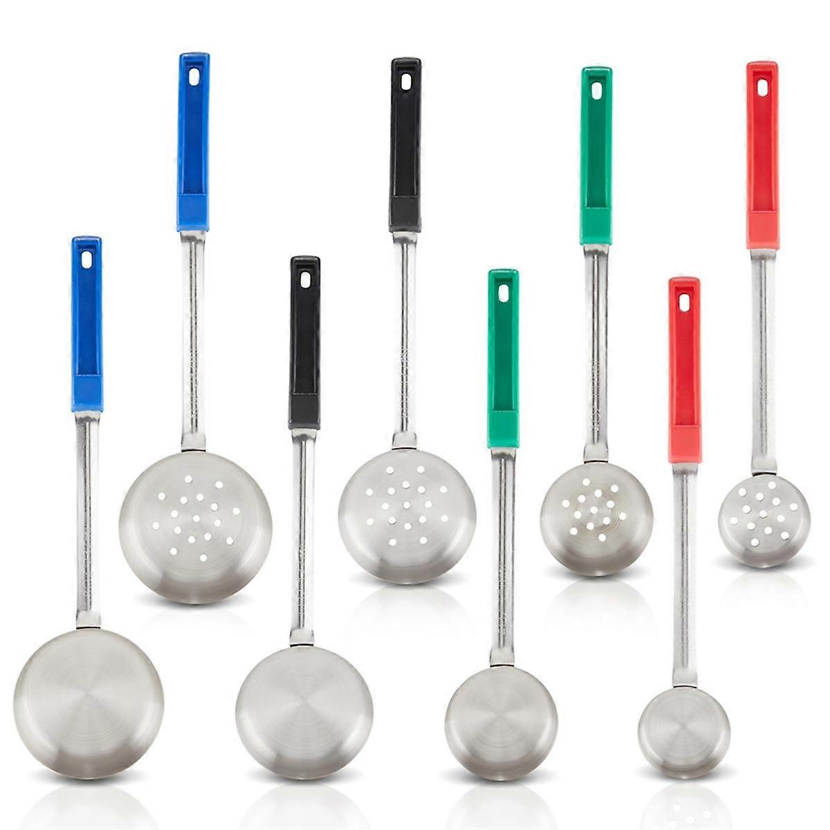 Portion Control Serving Utensil Set,Stainless Steel Portion Control Serving Spoon 8 Piece Combo Set 2Oz, 4Oz,6Oz,8Oz