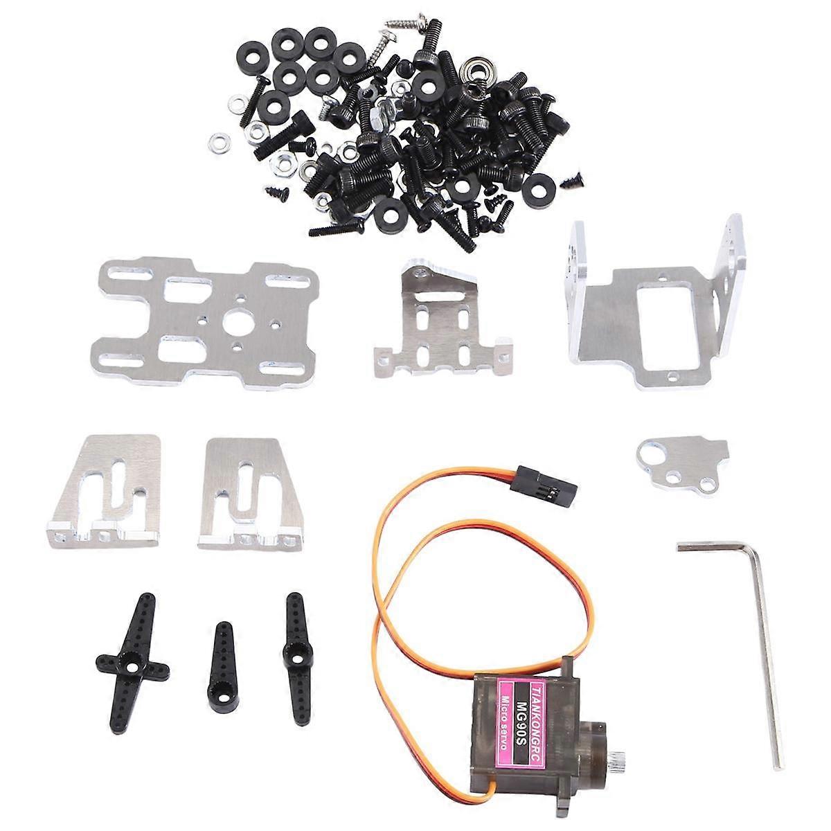 Kamera Doppelachsige Gimbal-Halterung mit Lüfter mit 2 Servo, 9G Servo Pan Mount Ständer für FPV Drone Head Tracker