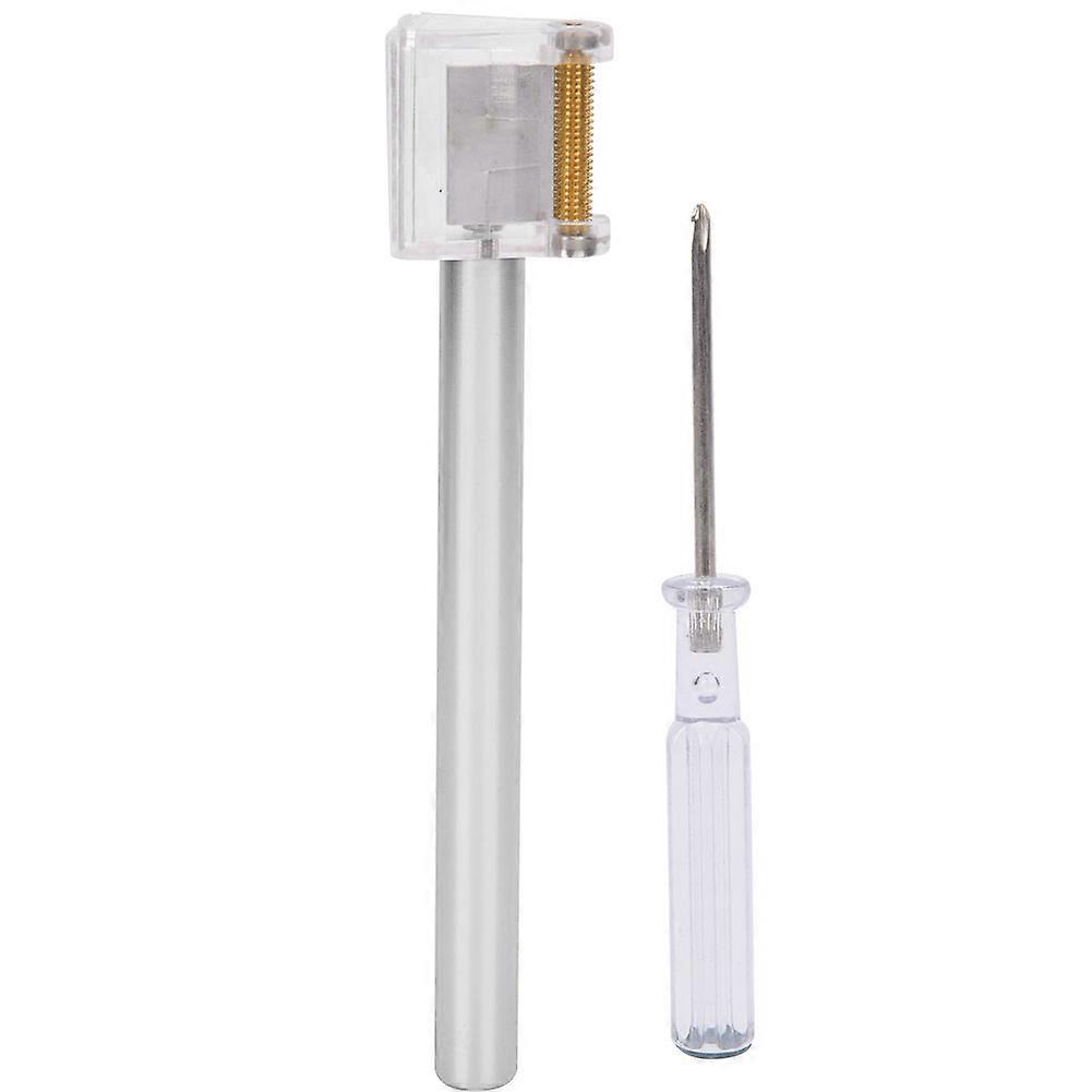 Multi Function Leather Edge Oil Pen Edge Dye Roller Applicator DIY Leather Crafts Tool(Silver )