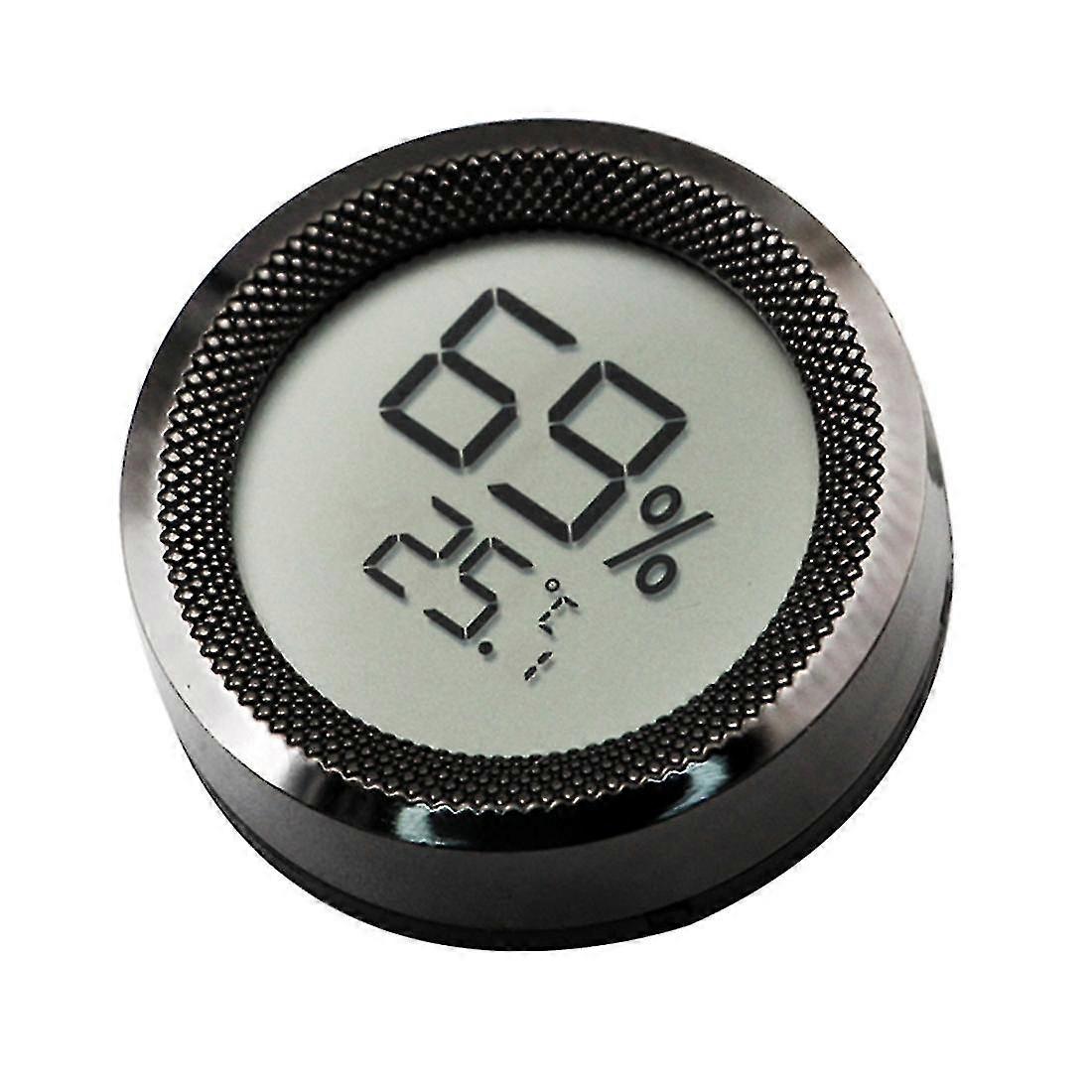 cigar humidor mini digital lcd display temperature sensor black