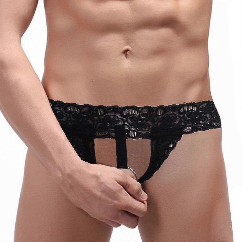 Mens Briefs Mode Mens T-Back Underkläder Spets Stringtrosor Underbyxor Underkläder