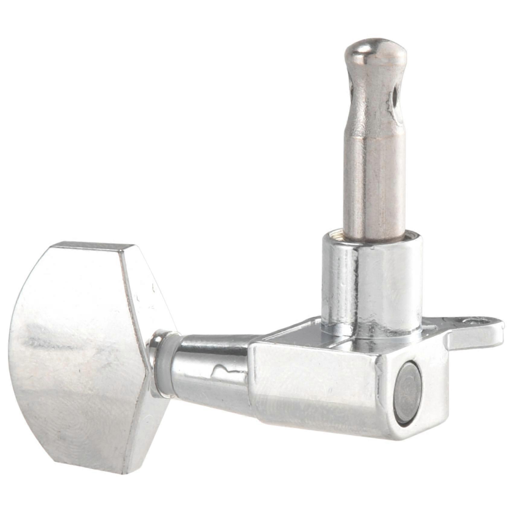 6 Pieces Silver Acoustic Guitar Machine Heads Knobs Guitar String Tuning Tuner(3 for Left + 3 for R