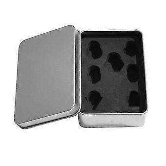 Würfel-Metallbox Standardgröße Würfel Metallbox 7 Stück D4 D6 D8 D10 D% D12 D20 Set Metallbox