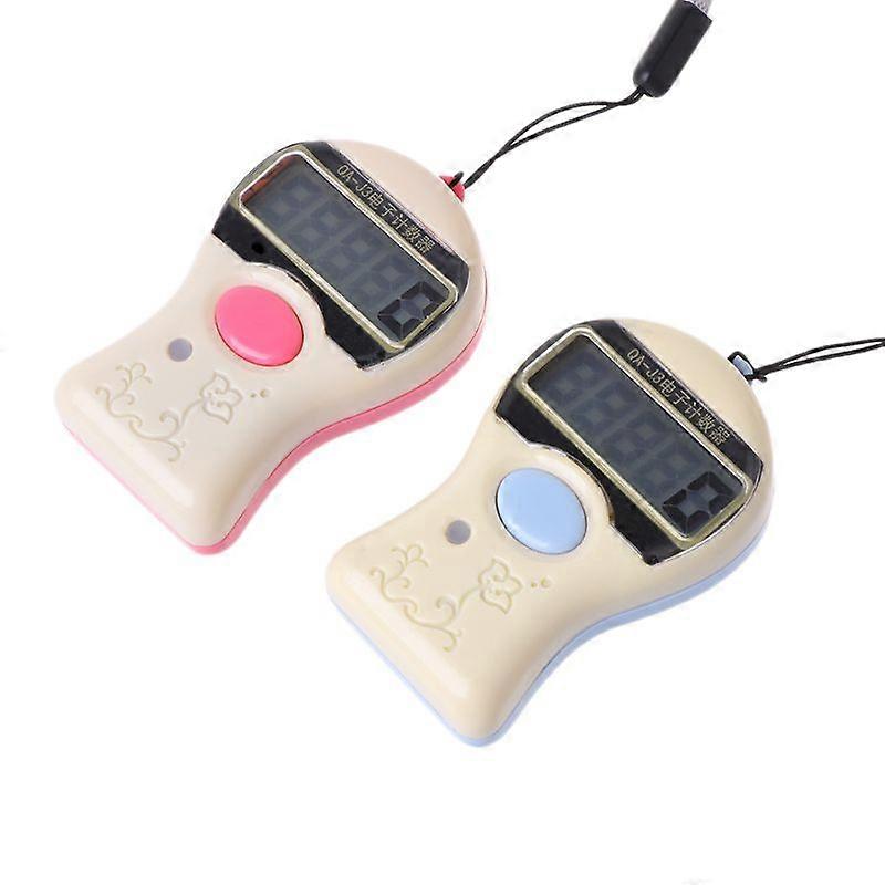 1PC LCD Digit Electronic Tally Counter 0-99999 Keychain Finger Counter For Sewing Knitting Weave Tool