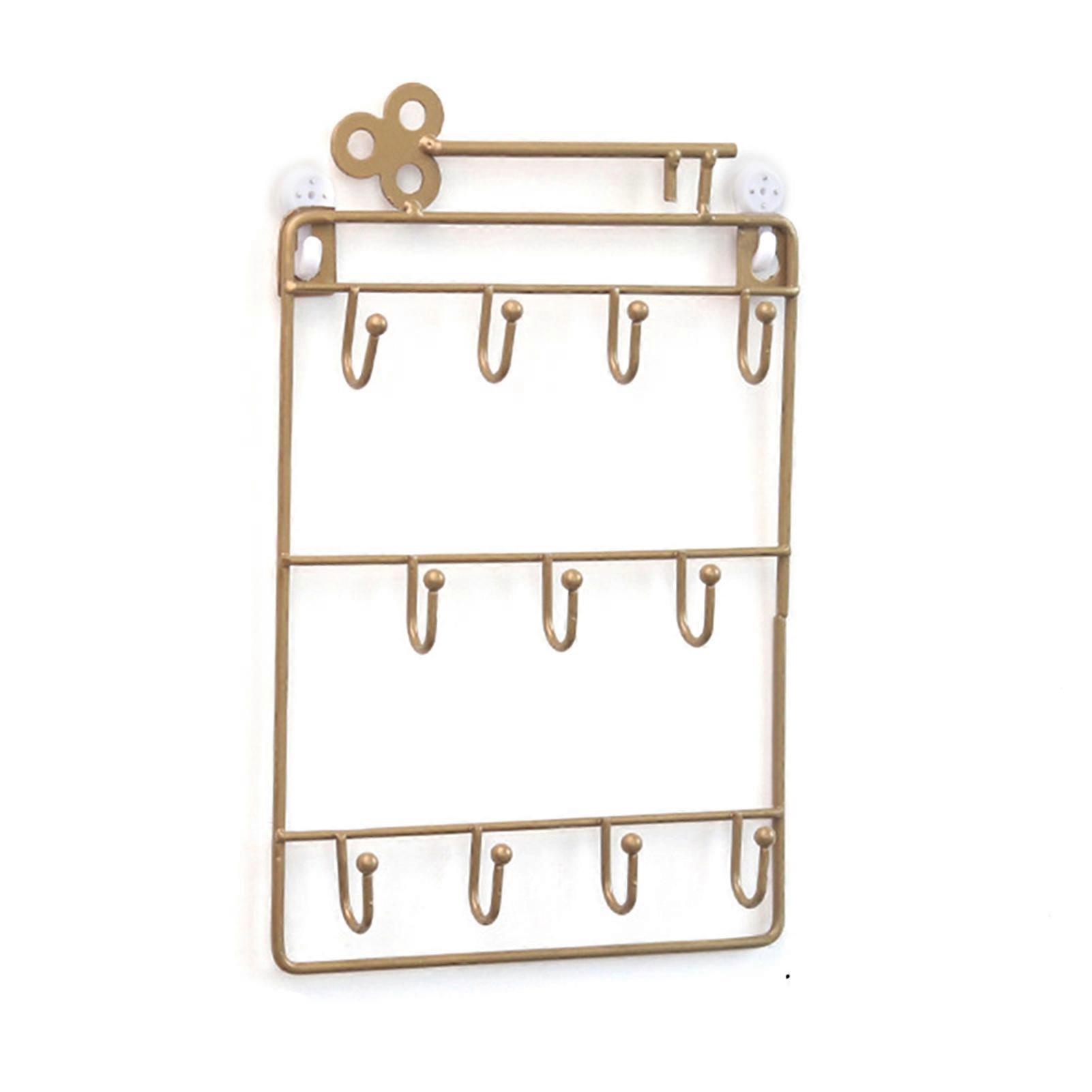 Key Holder Rack Decorative Wall Mounted 11 Hooks Key Rack for Kitchen Office