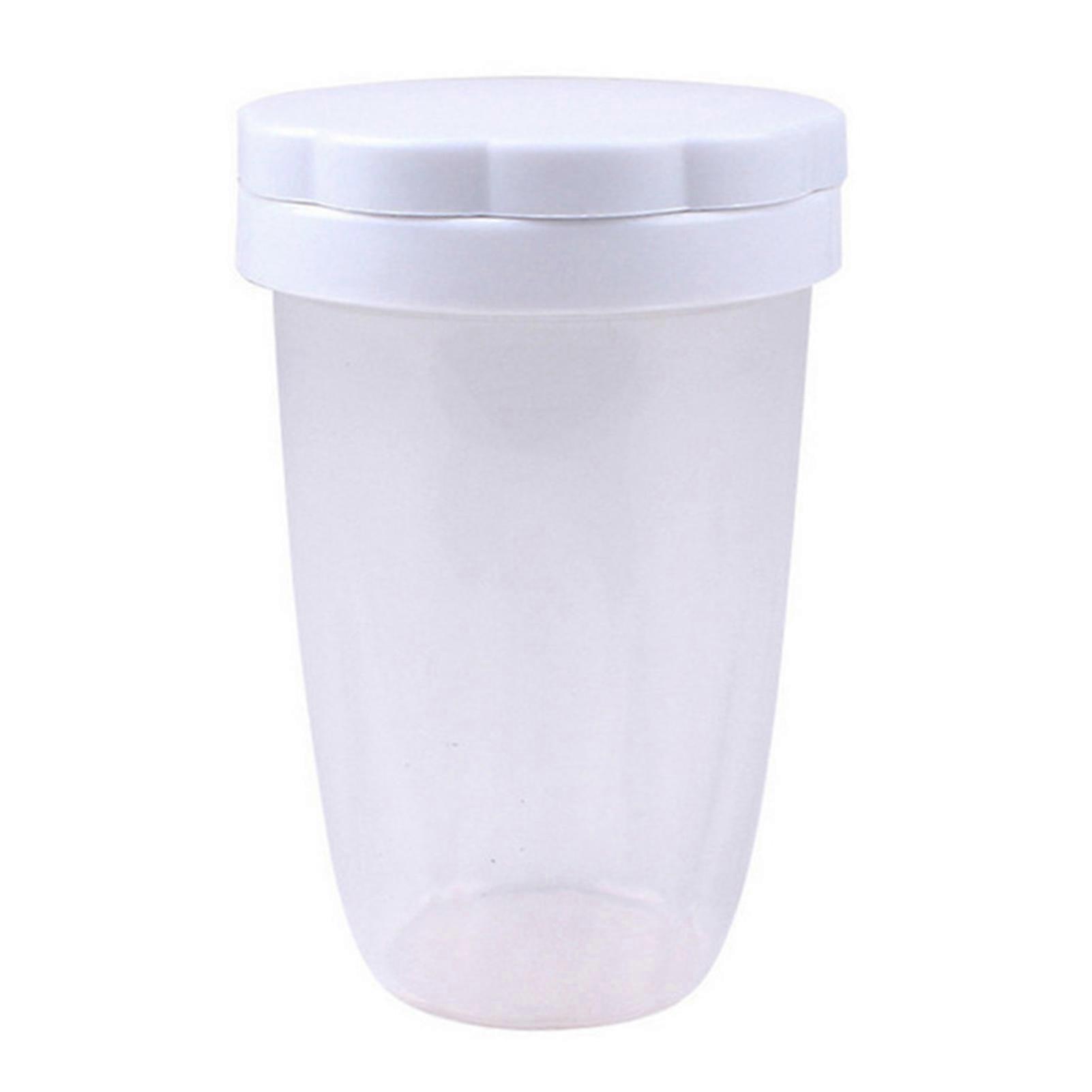 Plastic Powdered Sugars Shaker with Lid Household Large Capacity Sifter Shaker for Making Latte Art