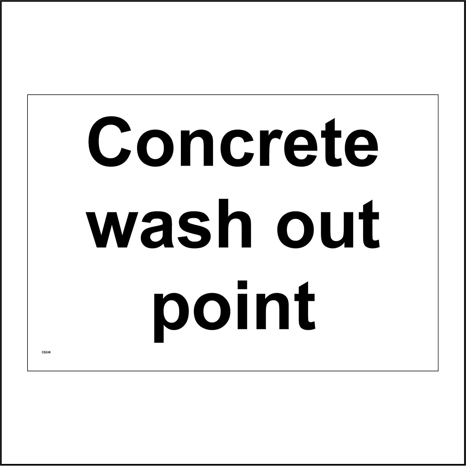 CS248 Concrete Wash Out Point Sign