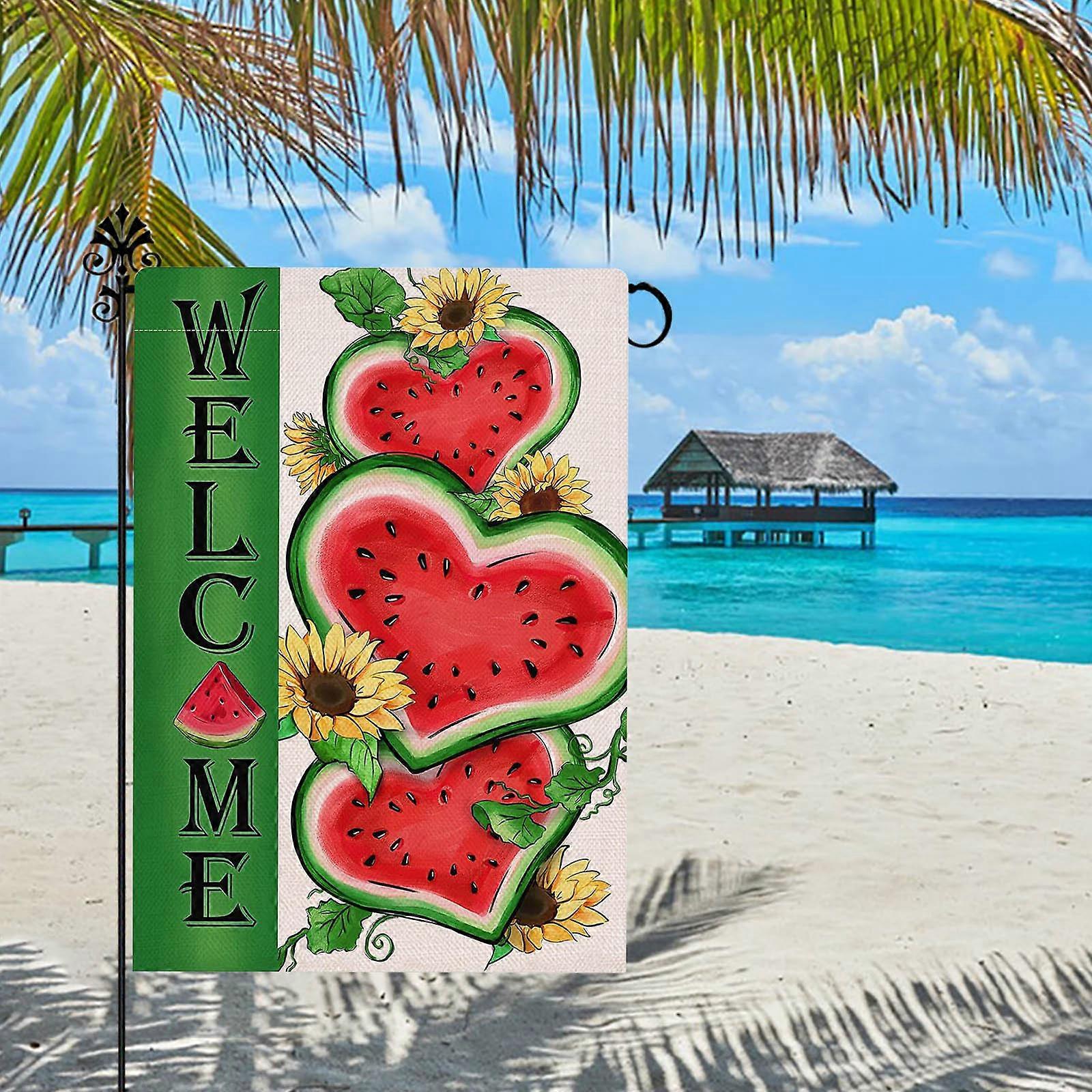 Summer Series Garden Flag Summer Cool Printed Patio Flag Home Welcome Flag Beach Decoration Flag FLYE244893