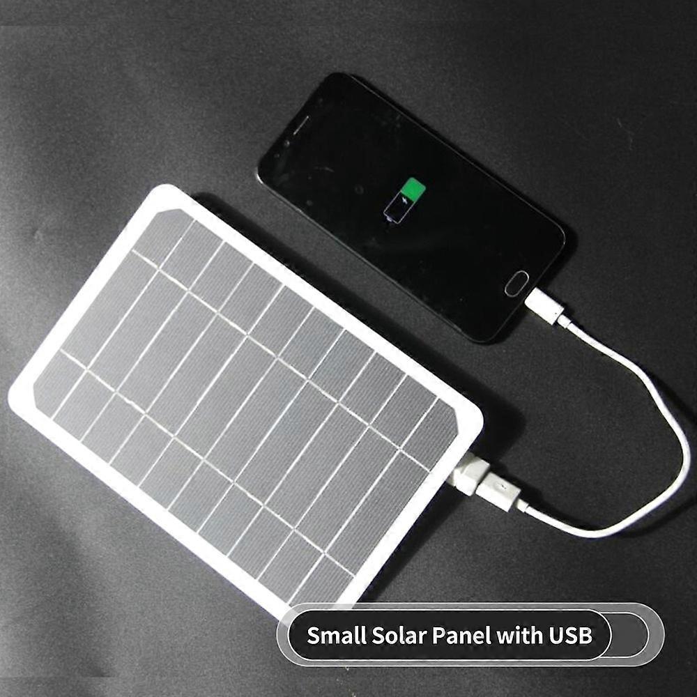 5w 5v liten solpanel med monokristallin kisel-USB