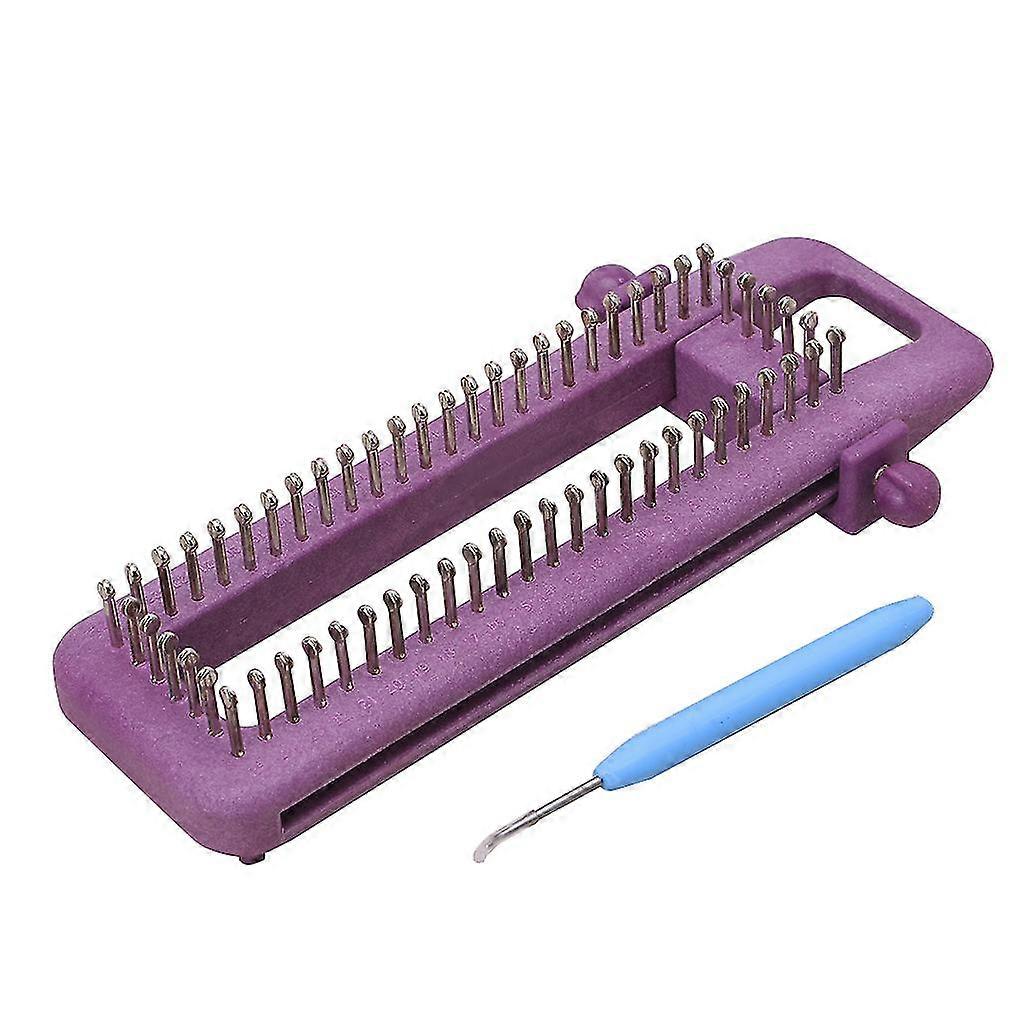 Adjustable Sock Loom Kit Knitting Socks Scarf Hat Diy Hand Craft Tool Plastic