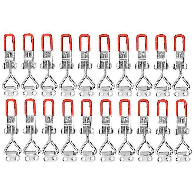 20 Pack Adjustable Toggle Latch Clamp 4001, 330 Lbs Holding Capacity, Heavy Duty Quick Release Pull