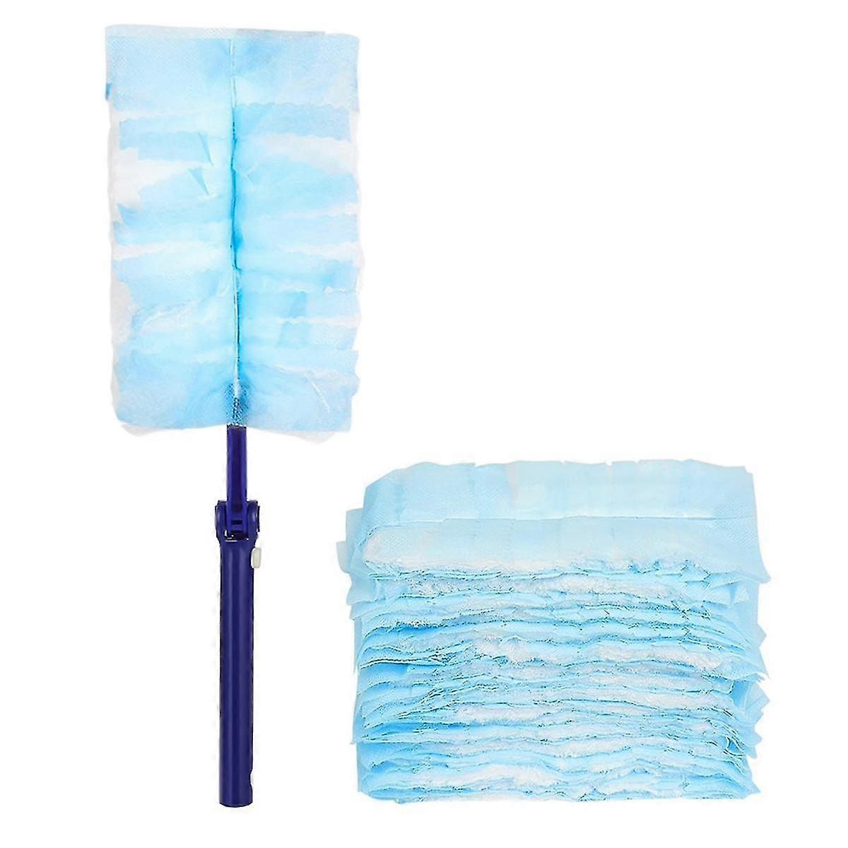 30 Pieces Duster Refills With 1 Long Handle, Disposable Duster Refills Compatible For Swiffer Duster