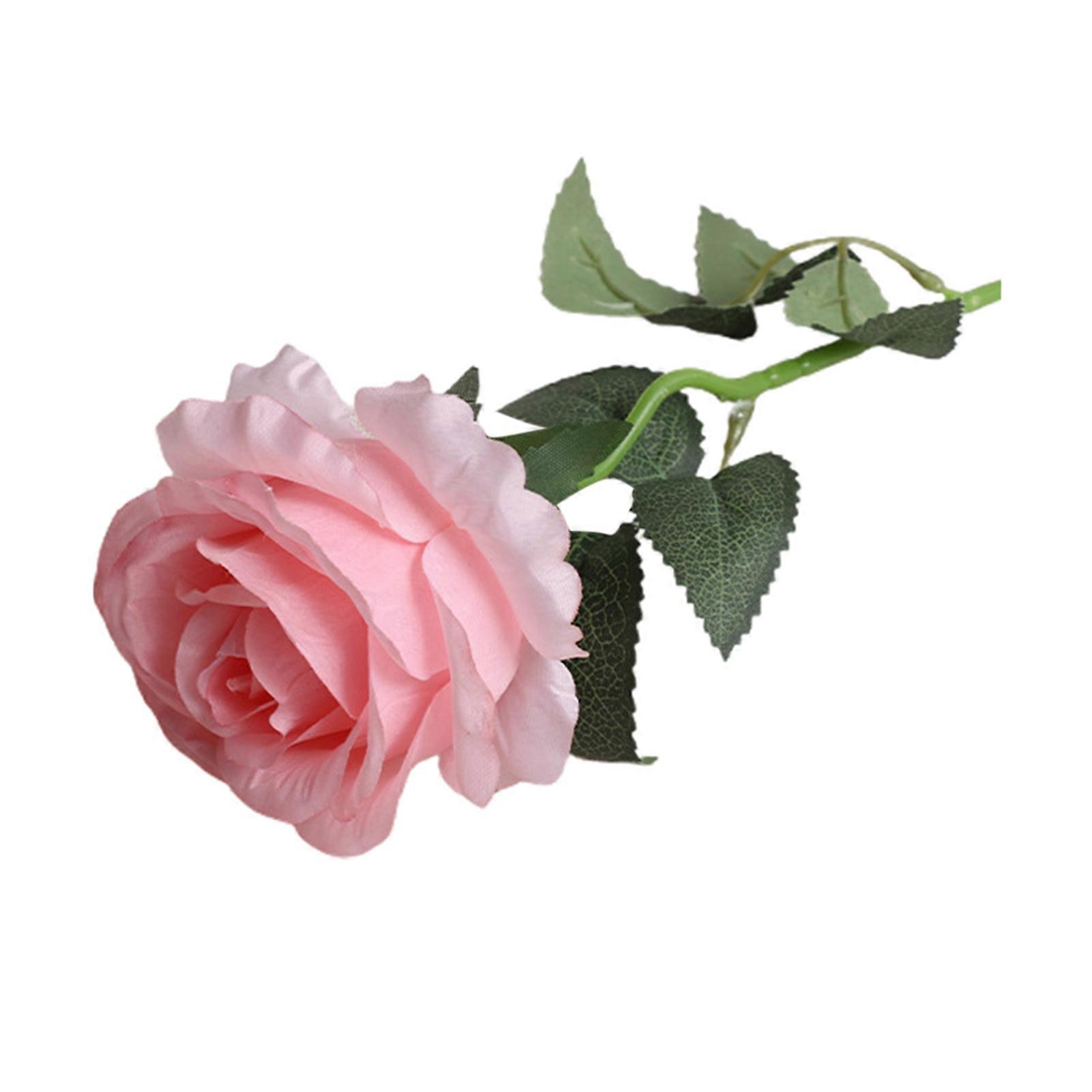 Artificial Flower Realistic Looking Bent Freely Faux Silk Flower Simulation Rose Bouquet Flower Decor for Home