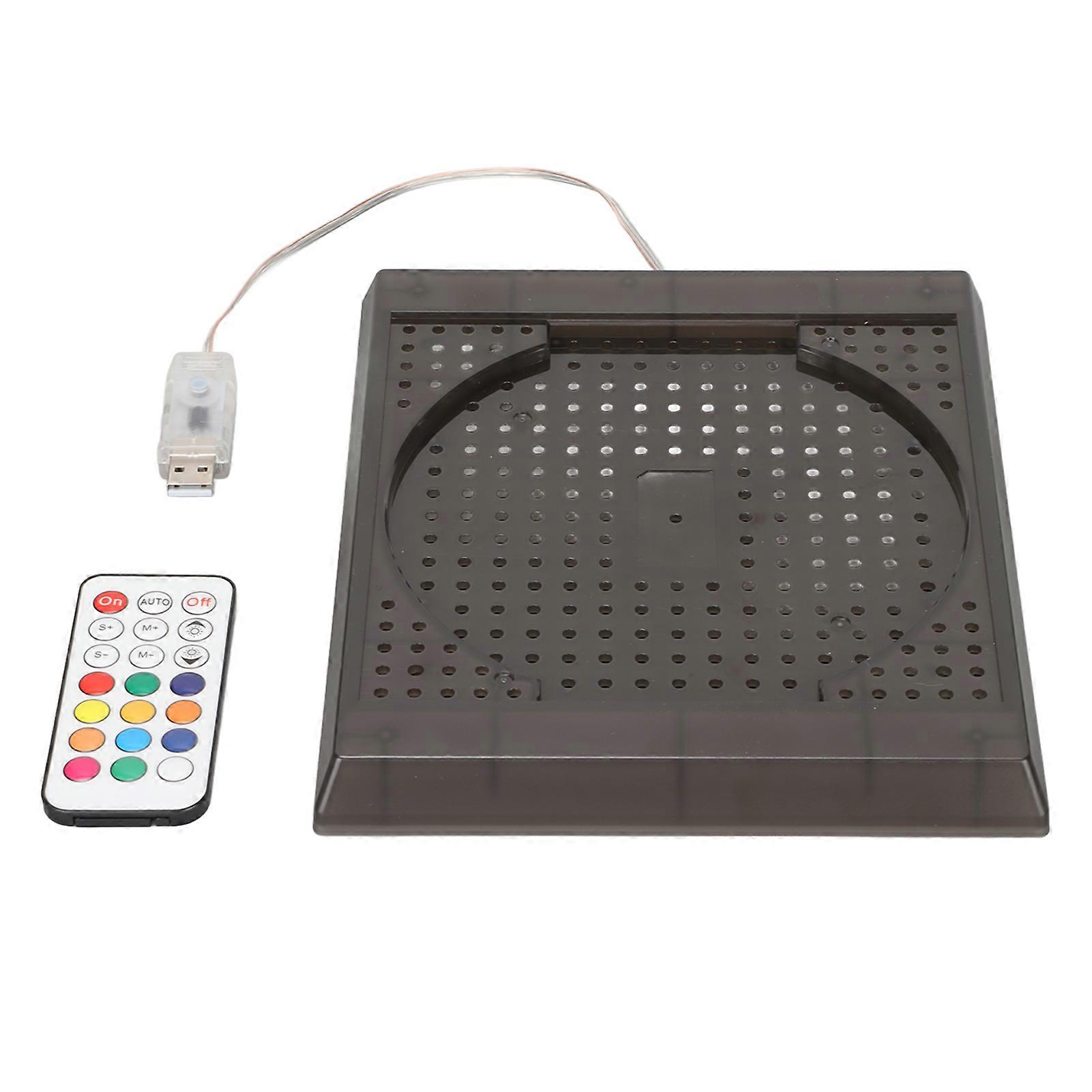 RGB Light Base Color Changing 3 Control Modes Memory Function Adjustable LED Cooling Base with Remote Control for Xbox