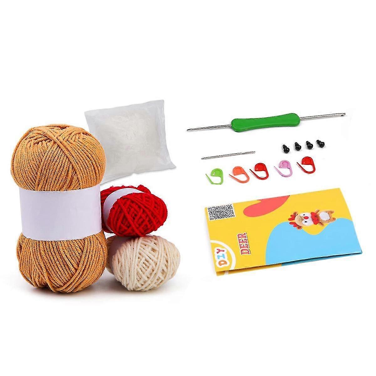Beginner Crochet Kit Crochet Animal Kit With Instruction Tutorials And Video Tutorials Peasy Yarn, Hook Needles