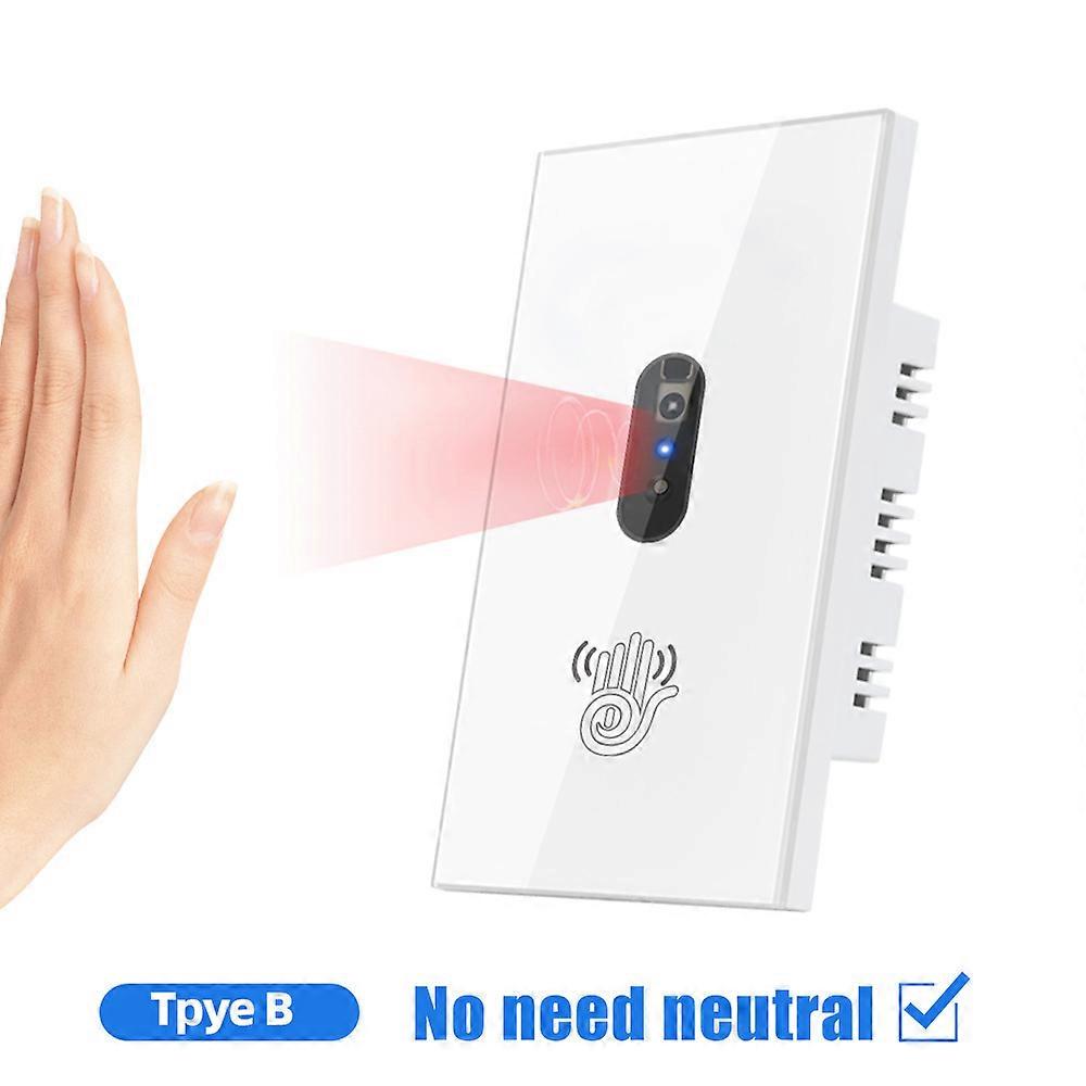 Infrared induction wave non  touch switch