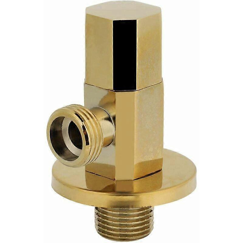 Water Angle Valve, Brass Bathroom, Gold