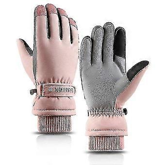 1 Pair Of Fashionable Winter Snow Warm Gloves, Ski Windproof, Waterproof, Thickened Mittens To Keep Warm