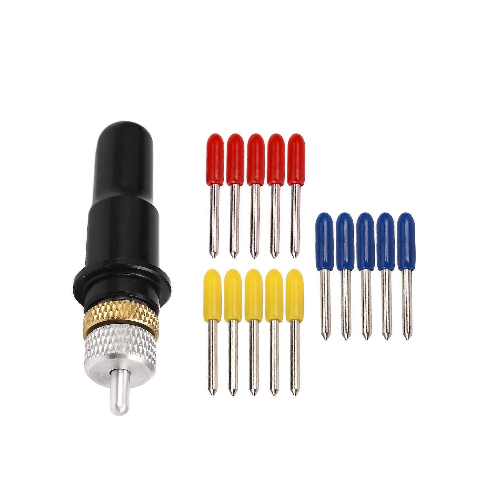 Cutting Blade Holder + 15pcs 30 degree 45 degree 60 degree Cutter Blade for