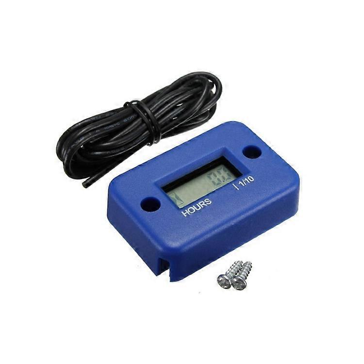 Inductive Digital Hour Meter Engine Hour Meter Display LCD for Bicycle Motorcycle ATV Boat Timer~23648