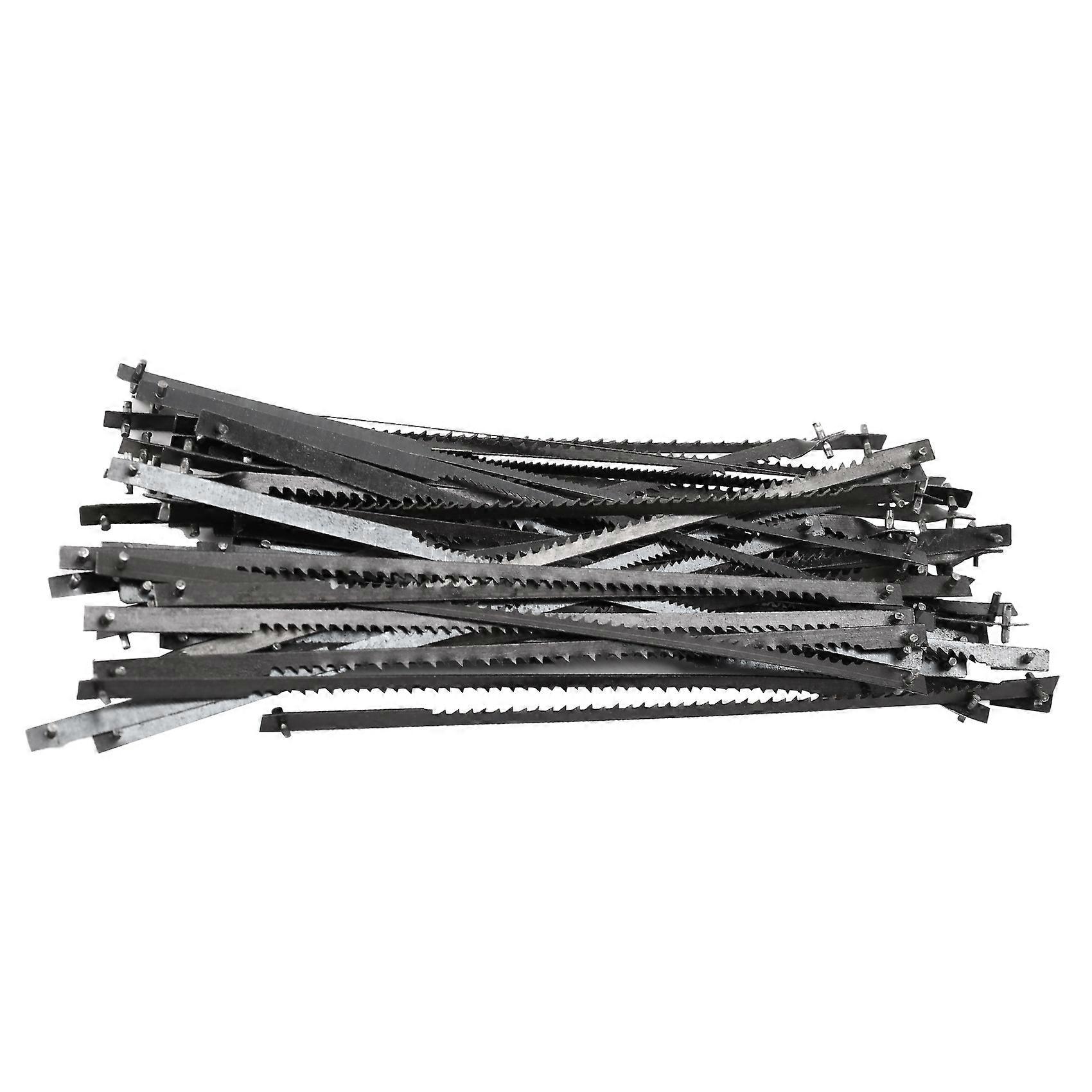 48Pcs 4 Inch 105mm Pinned Scroll Saw Blades Wood Cutting Blade for Saw