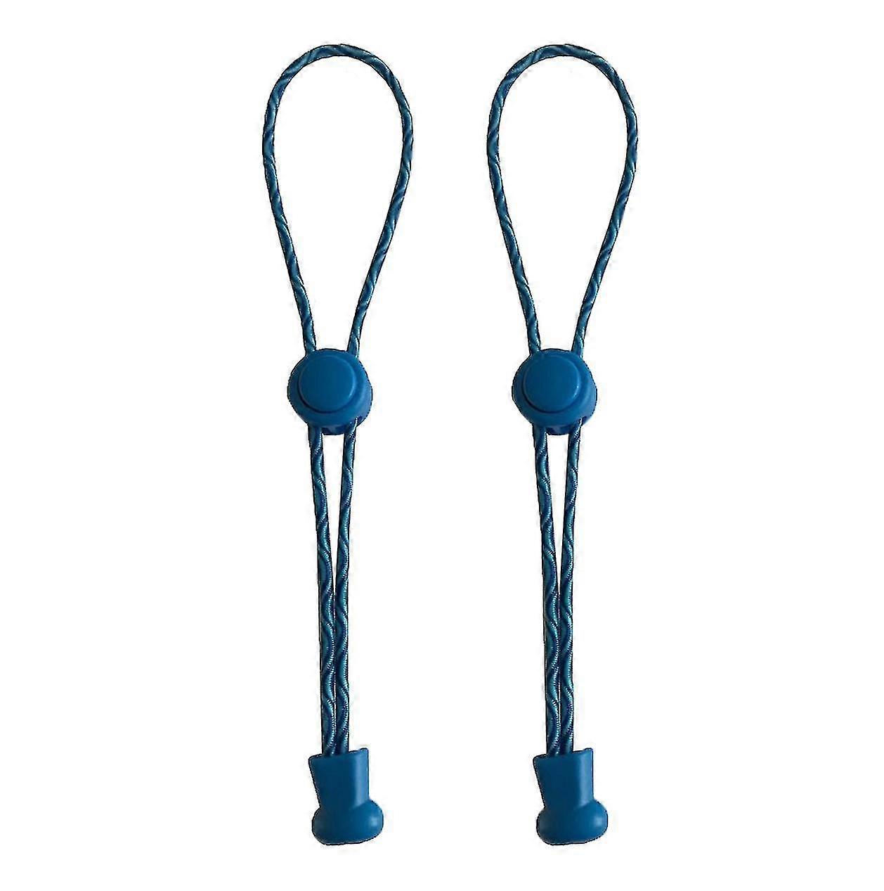 Blue Swirl - Elastic No Tie Lock Shoelaces Lock Laces