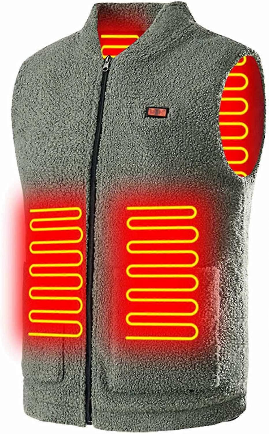 Rikay Heated Vest for Men Womens UK Fleece Gilets Body Warmers