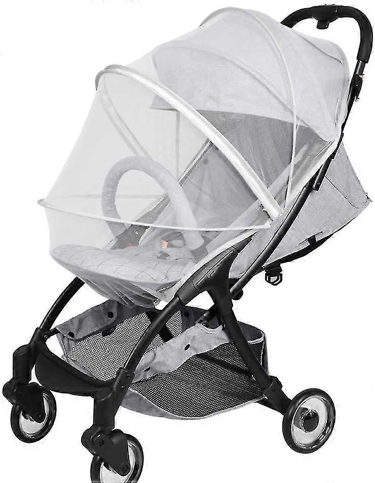 Netting For Stroller, Stretchable Netting Breathable Folding Dual-use Zipper Mesh Net For