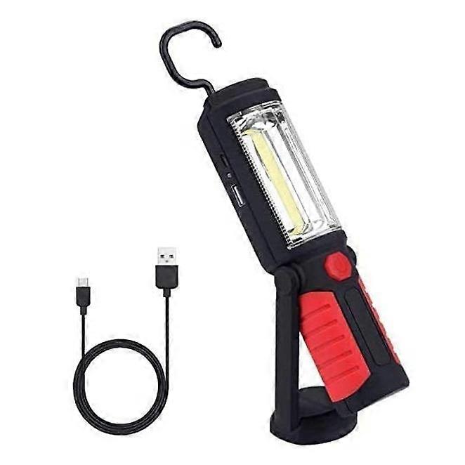 Hands-Free Rechargeable LED Torch [2018 NEW VERSION] 3W COB LED Hand Light 3 in 1 Flashlight for Camping/Hiking/Car/Garage/Workshop, Two Lighting Mode