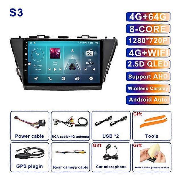 Android 11 For Toyota Prius 2012 - 2015 Car Radio Wireless Carplay Auto BT No 2din Video Multimedia Player Autoradio DSP Stereo