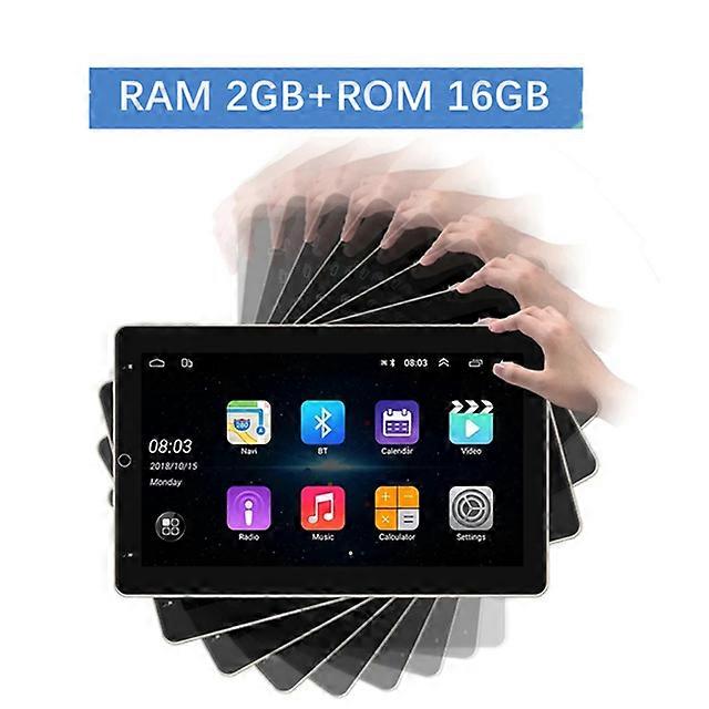 2din Android 12 car player navigation video multimedia 10.1" For Tesla Style Vertical rotating Screen Universal 2+32GB WIFI BT