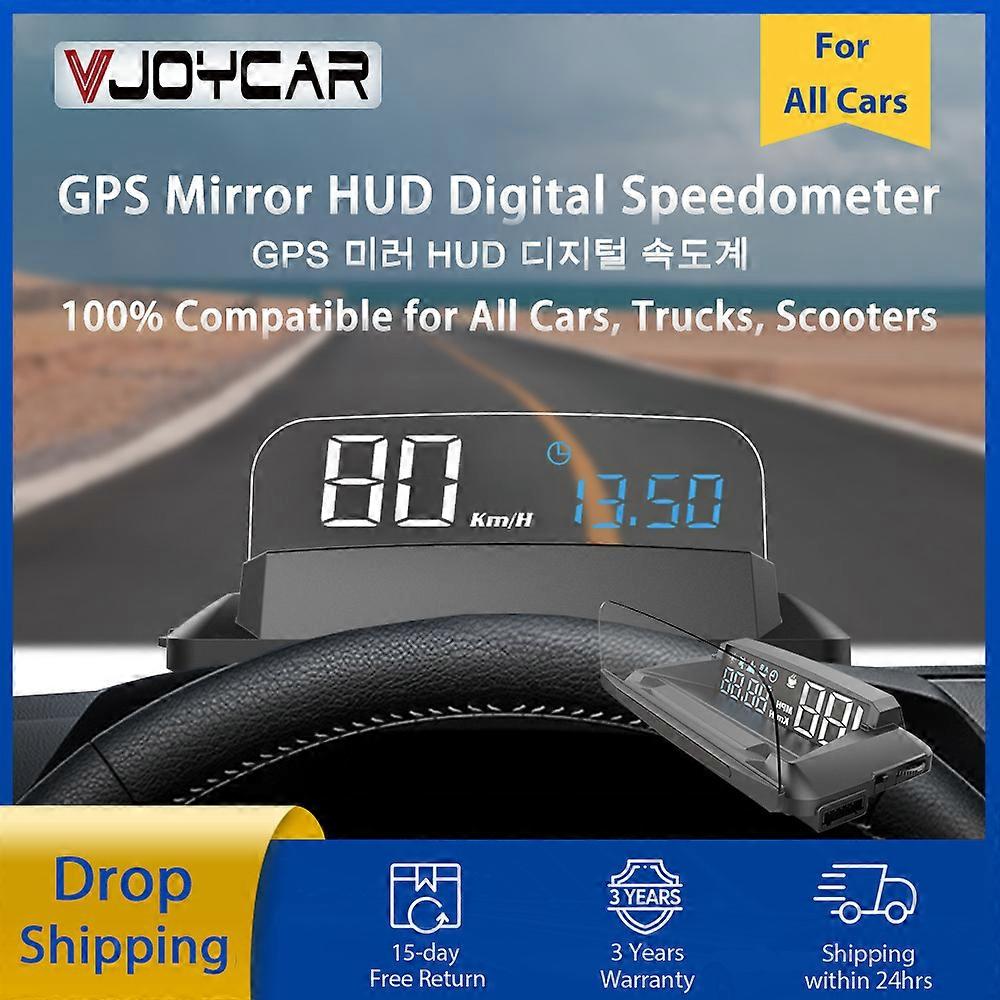 Car GPS Digital Speedometer MPH HUD Automotive Head Up Display Vehicle Motorcycle Boat Bike Time Altitude Speed Meter Vol.