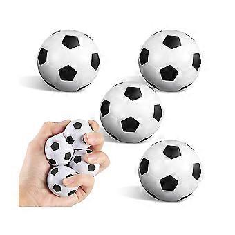 4-teilige Mini-Sportbälle Mini-Schaumstoff-Sportbälle 1,57 Zoll Fußball-Stressbälle für Jungen und Mädchen Party begünstigt Stress- und Angstabbau (Schwarz)