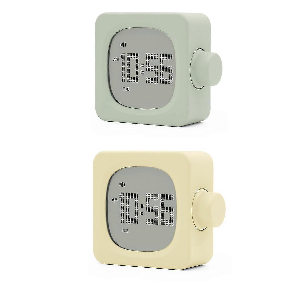 Square Alarm Clock - Creative Student Clock Square Digital Electronic Clock - Perfect For Home Office