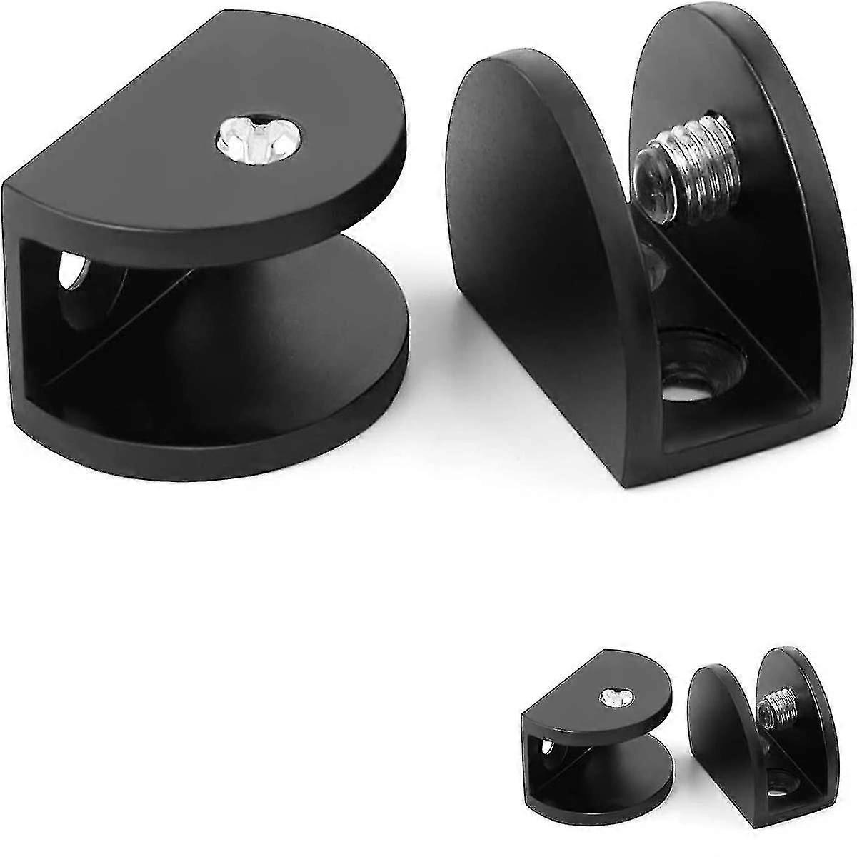 حاملات زجاجية قابلة للتعديل ، حامل زجاج من سبائك الألومنيوم مع مسامير غير قابلة للانزلاق رف قوس للزجاج والألواح