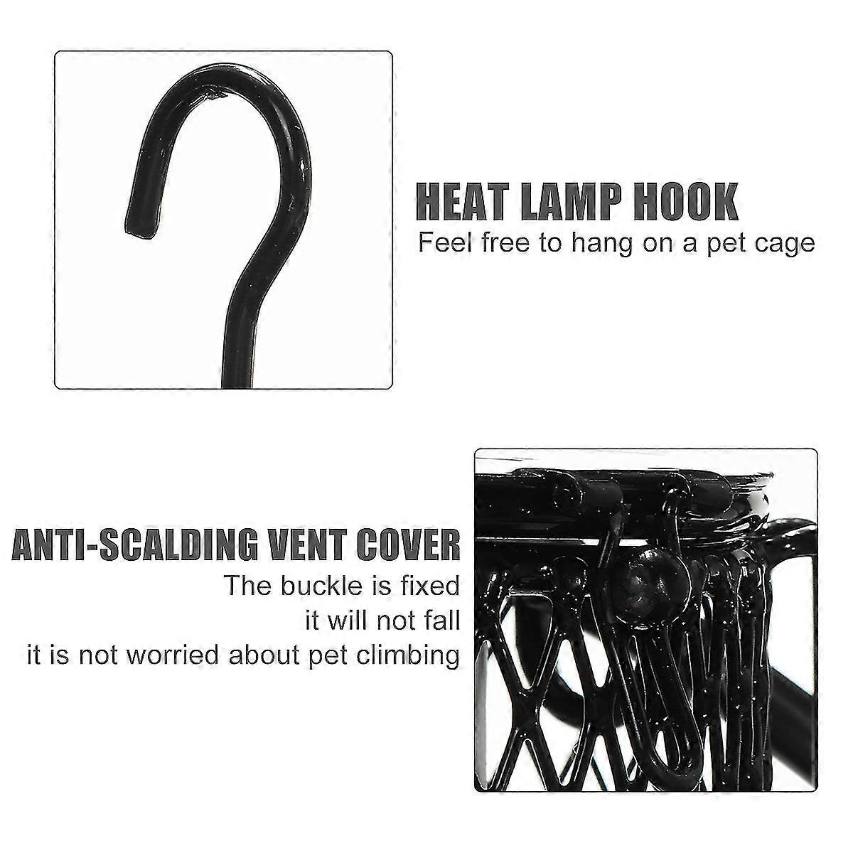 Reptile Ceramic Heat Lamp Light Bulb Cage Snake Pet Switch Brooder Net Holder