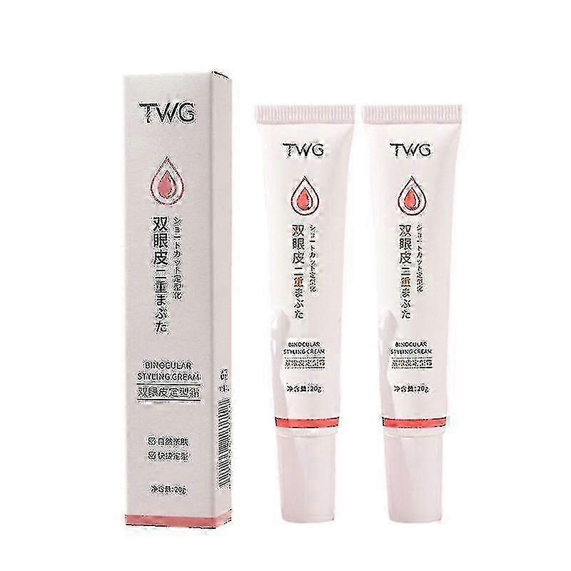 2Pcs Double Eyelid Styling Cream, Double Eyelid Shaping Cream Invisible Eyelid Cream