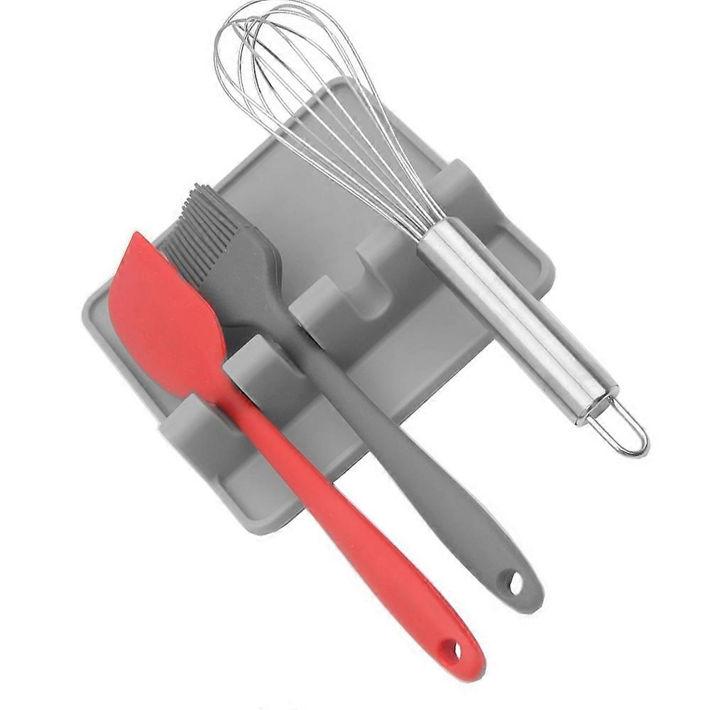 Kitchen Utensil Rest. Ladle Spoon holder. (gray)