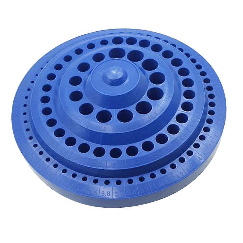 Plastic Round Rotating Drill Bit Storage Case Drill Bit Display Box