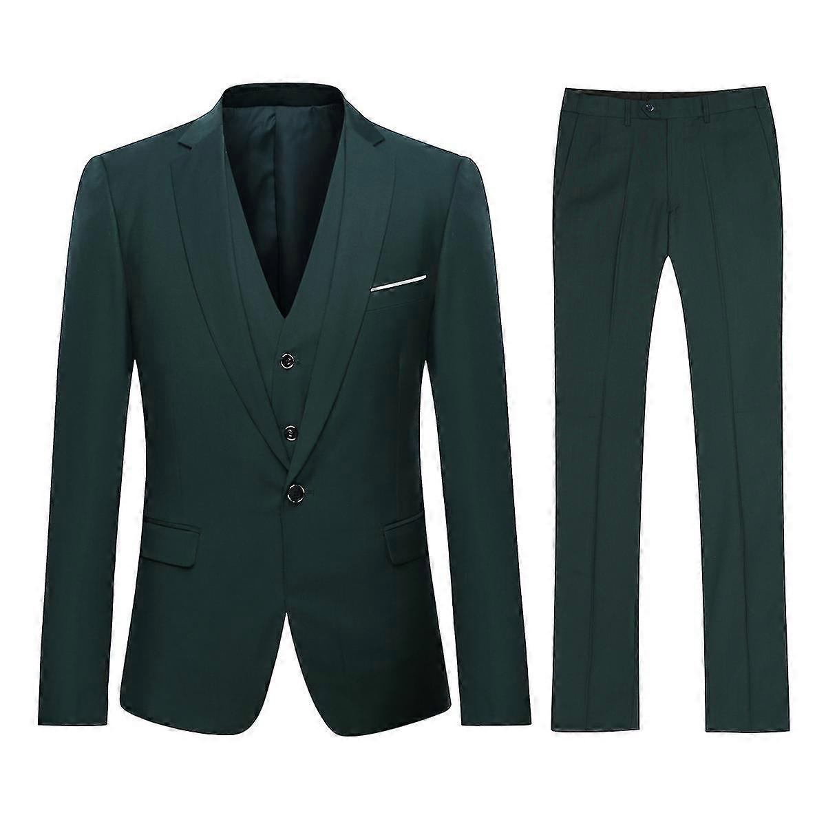 Men's 3 Pieces -button Fit Suit Sets