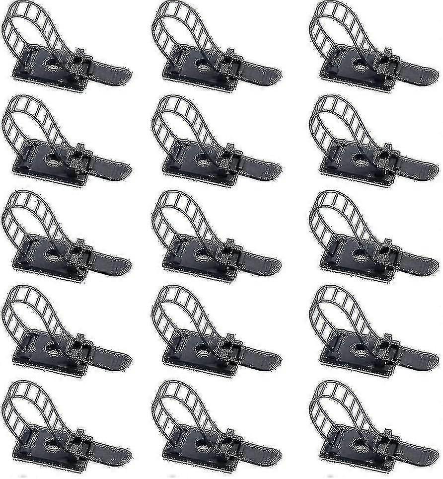 100 Adjustable Cable Clamps, Self-adhesive Nylon Cable Tie Cable Clamps, Multi-function Cables