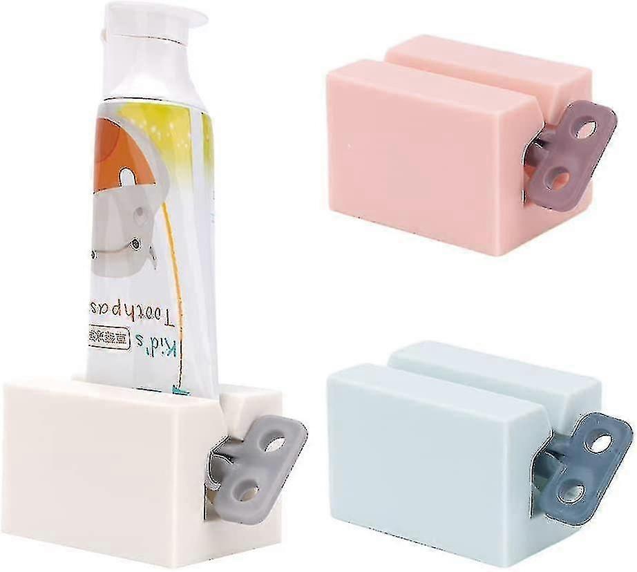 3-Pack Toothpaste Squeezer and Holder Set